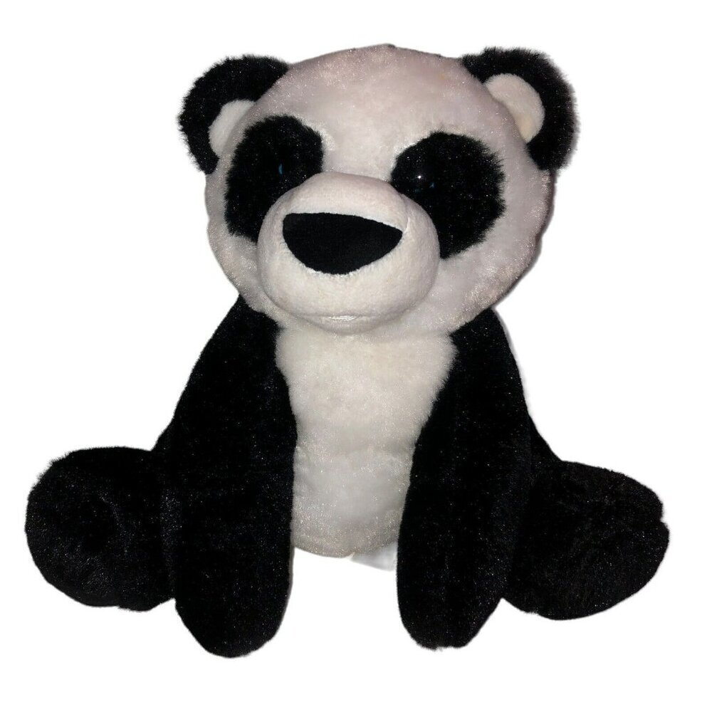 Melissa & Doug Panda Bear Plush Stuffed Animal 10" Sitting Black White